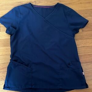 Navy medium scrub top